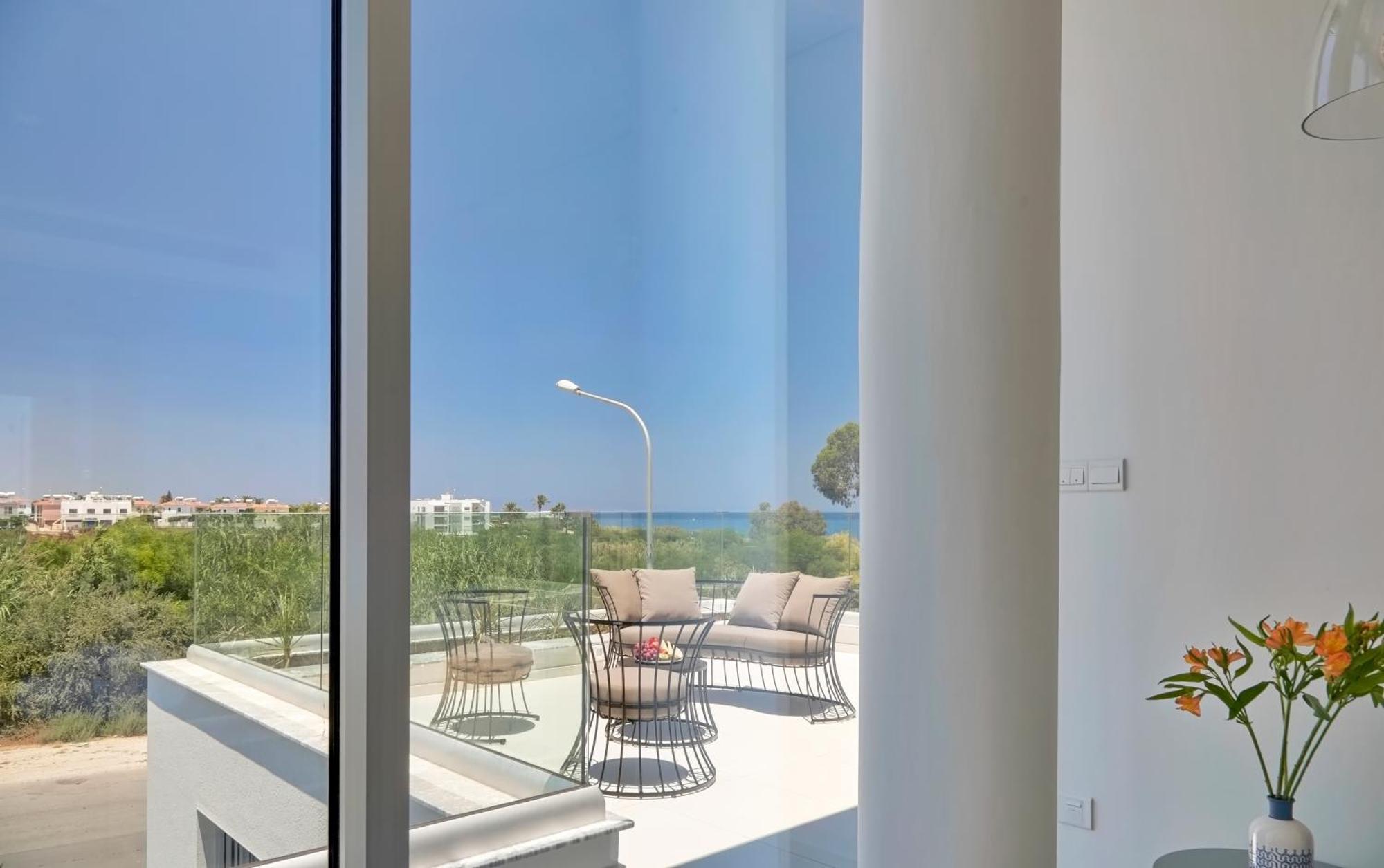 Seaview Luxury Villa Jacuzzi & Pool! 2 Min Beach Protaras Esterno foto
